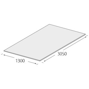 Milyt HPL plaat 3050 x 1300 x 6 mm nerfstructuur