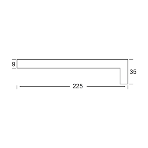 Dakrandpaneel HS225 (Dakrand- en overstekpanelen STEMMEX) 6m1 – Glad Wit